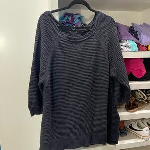 Lane Bryant Black Crew Neck Sweater Timeless Style